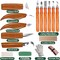 Wood Carving Kit 16PCS Wood Carving Tools Hand Carving Knife Set with Anti-Slip Cut-Resistant Gloves, Whittling Knife - Wood Carving Kit with Tools DIY and Carving Knifes for Adults, Beginners, Kids.
